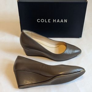 Cole Haan leather wedges Grand Ambition NIB